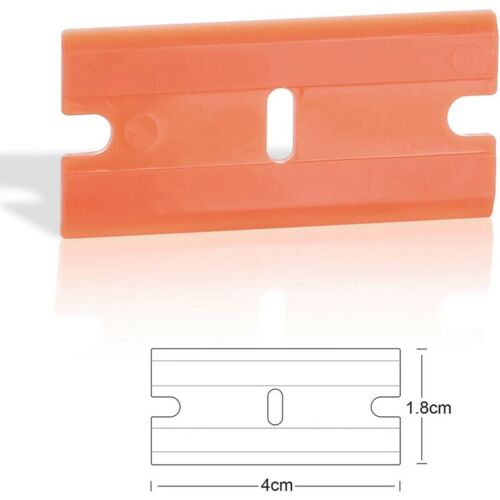Plastic Razor Blades with Scraper Tool (Blue)