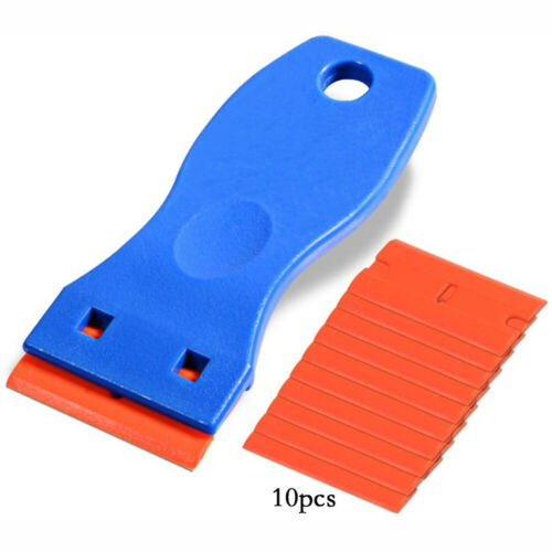 Plastic Razor Blades with Scraper Tool (Blue)