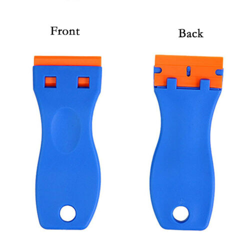 Plastic Razor Blades with Scraper Tool (Blue)