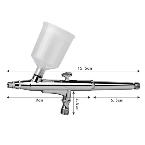 Colourlock Gravity Airbrush Pro - Spray gun with 3 x interchangeable nozzles & 2 x Colour Pots